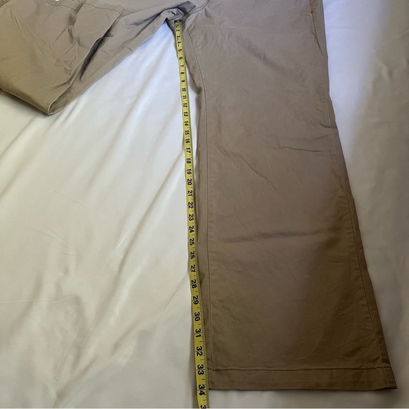 Lane Bryant Womens Pants Brown Straight Wide Leg Cotton 18 Long Career Trouser - Picture 14 of 17